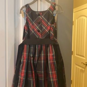 Little girls Polo lined taffeta holiday dress